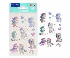 Tatuaże dla dzieci Unicorn Sticker Boo 12 szt JEDNOROŻCE kolorowe