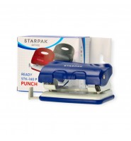 Dziurkacz biurowy Starpak 25 kartek A4 80 mm metalowy granatowy