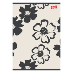 Zeszyt szkolny A5 80 kartek KRATKA Mono Blooms KWIATKI laminowany UV 1 szt mix