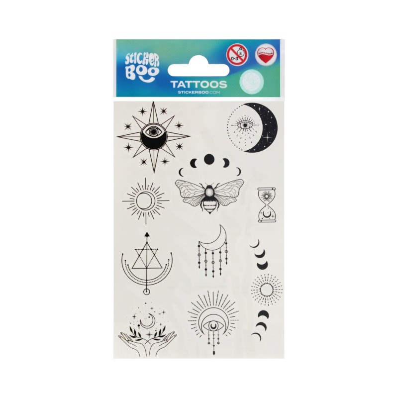 Tatuaże dla dzieci Mystic Sticker Boo 10 szt zmywalne kolorowe