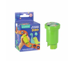 Stempel z naklejkami Starpak DINO 160 szt zestaw kreatywny dla dzieci