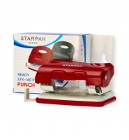 Dziurkacz biurowy szkolny Starpak 25 kartek A4 80 mm BORDOWY