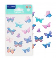 Tatuaże dla dzieci MOTYLKI STICKER BOO 10x19 cm dla dziewczynki