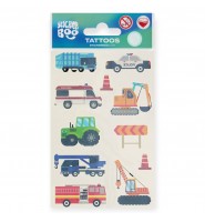 Tatuaże dla dzieci SAMOCHODY STICKER BOO 10x18 cm POJAZDY