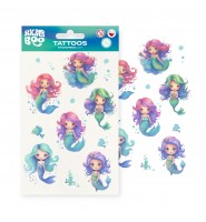 Tatuaże dla dzieci SYRENKI STICKER BOO 18x10 cm ZMYWALNE dla dziewczynki