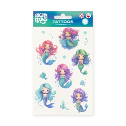 Tatuaże dla dzieci SYRENKI STICKER BOO 18x10 cm ZMYWALNE dla dziewczynki
