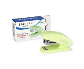 Zszywacz MINI Starpak 20 kartek 24/6 26/6 pastelowy MIĘTOWY biurowy szkolny