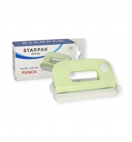 Dziurkacz Starpak 10 kartek 80mm PASTEL ZIELONY biurowy szkolny