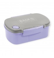 Śniadaniówka LUNCHBOX do szkoły BackUP FIOLETOWA z przegródkami 3 komory