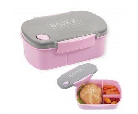 Śniadaniówka LUNCHBOX do szkoły BackUP RÓŻSZARY z przegródkami 3 komory