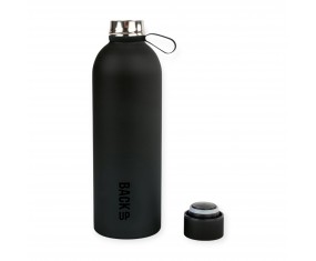 Butelka TERMICZNA BackUP 0,5 l CZARNY MAT METALOWA bidon termos