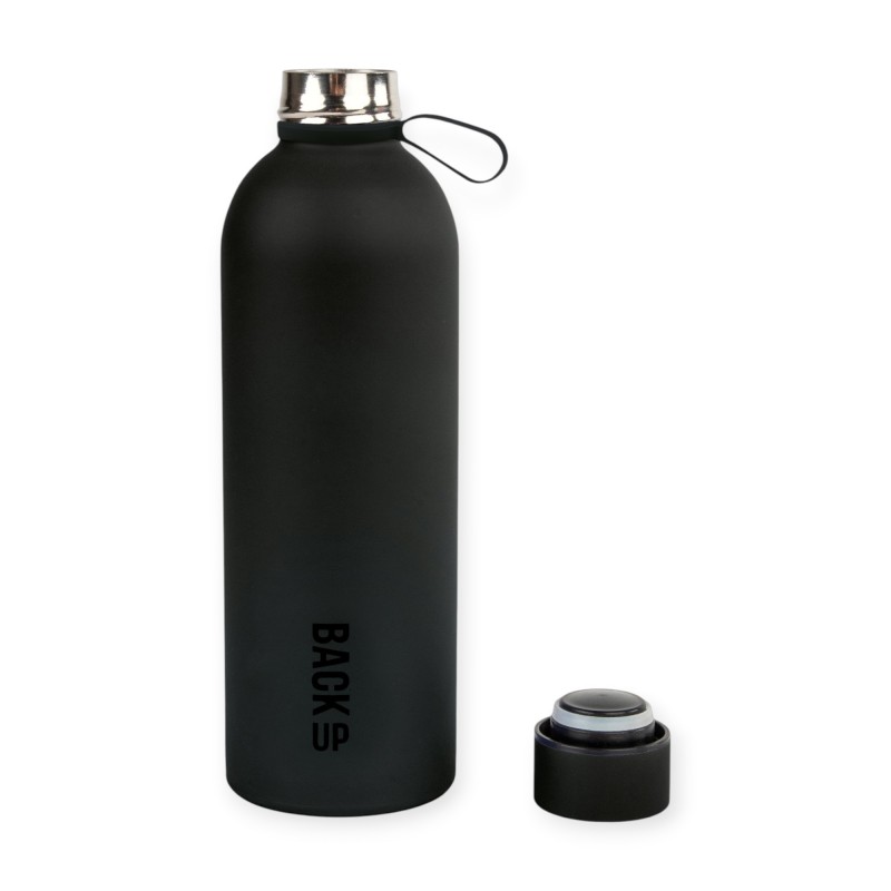 Butelka TERMICZNA BackUP 0,5 l CZARNY MAT METALOWA bidon termos