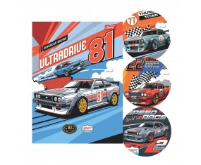 Zeszyt A4 32 kartki trzylinia kolorowa Speed Tour nauka pisania UV 1szt
