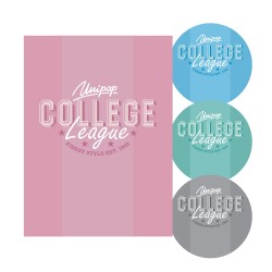 Zeszyt A4 32 kartki kratka College Prep soft touch UV szkolny 1 szt MIX