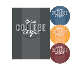 Zeszyt A4 60 kartek kratka College Elite soft touch UV szkolny 1 szt MIX