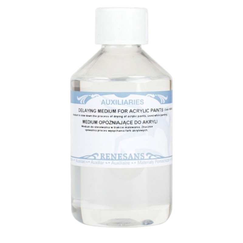 Medium opóźniające DO AKRYLI do farb akrylowych 250 ml RENESANS