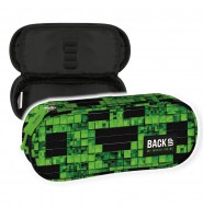 Piórnik szkolny jednokomorowy BackUP GAME GRID saszetka z klapką
