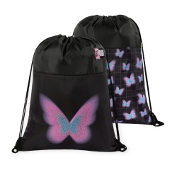 Worek szkolny na obuwie buty WF St.Right PASTEL BUTTERFLY sportowy dla dziewczynki