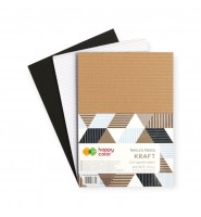 Tektura FALISTA Kraft A4 Happy Color 10 arkuszy mix Eco Kraft