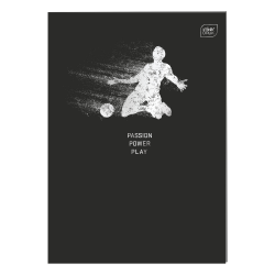 Zeszyt SZKOLNY A4 60 kartek KRATKA dla chłopca PIŁKA NOŻNA FOOTBALL Metallic Sport 1 sztuka