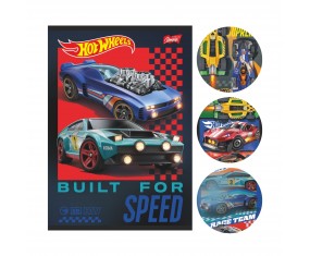 Zeszyt A5 32 kartki trzylinia dwukolorowa Hot Wheels Unipap