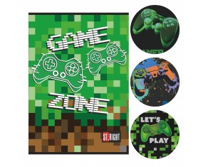 Zeszyt A5 32 kartki trzylinia dwukolorowa Game Zone St. Right 1 szt