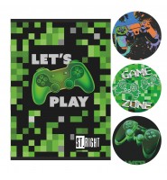 Zeszyt A5 32 kartki w kratkę z marginesem GAME ZONE Mix 1 szt Unipap