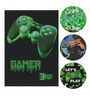 Zeszyt A4 32 kartki w kratkę DLA CHŁOPCA laminowany GAME ZONE St. Right 1 szt