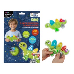 Plansza SENSORYCZNA Kidea DINOZAUR nauka LICZENIA Montessori dla dzieci