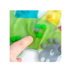 Plansza SENSORYCZNA Kidea DINOZAUR nauka LICZENIA Montessori dla dzieci