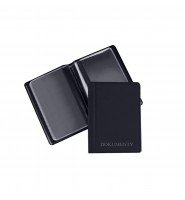 Okładka etui na dokumenty MINI Premium CZARNA PVC pionowa Biurfol