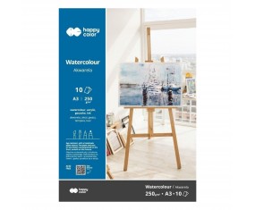 Blok ARTYSTYCZNY do AKWARELI A3 250g 10 arkuszy Happy Color papier do farb