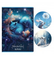 Zeszyt A4 w KRAKTĘ kratka 32 kartki dla dziewczynki HERLITZ WonderLand