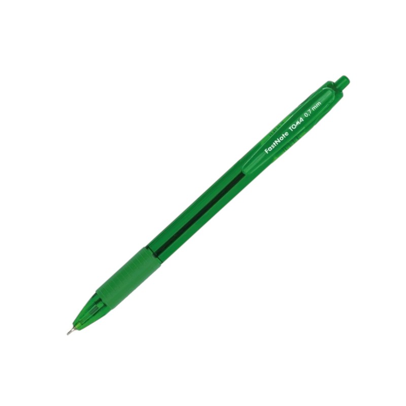 Długopis AUTOMATYCZNY FASTNOTE 0,7mm ZIELONY 1 sztuka TOMA TO-030