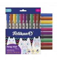 Zestaw ERGONOMICZNYCH długopisów Pelikan Hang Stick Fancy 10 kolorów