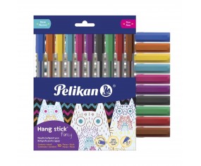 Zestaw ERGONOMICZNYCH długopisów Pelikan Hang Stick Fancy 10 kolorów