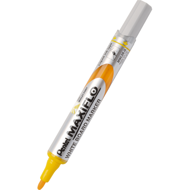 Marker suchościeralny z tłoczkiem MAXIFLO PENTEL MWL5S-G żółty