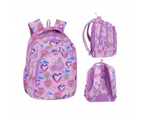 Plecak szkolny Fast Balloons DWUKOMOROWY dla DZIEWCZYNKI różowy 16" Coolpack