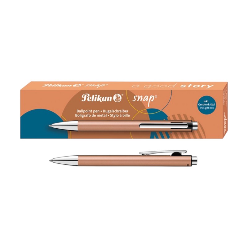 Długopis automatyczny METALOWY premium MIEDZIANY Pelikan Snap K10 Metalic COPPER