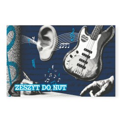 Zeszyt do nut A5 16 kartek pięciolinia St. Majewski szkolny 70 g/m2 1 szt MIX