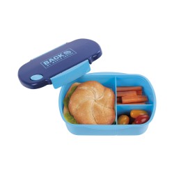 Śniadaniówka szkolna BackUP NIEBIESKA LUNCHBOX 3 komory 19x13 cm