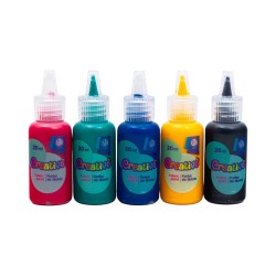 Farby do TKANIN Astra Creativo zestaw 5 kolorów x 20 ml do ubrań DIY