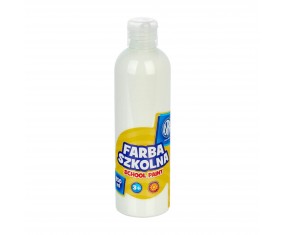 Farba PLAKATOWA ASTRA BIAŁA 250 ml szkolna do prac plastycznych