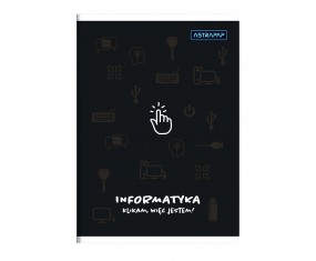 Zeszyt tematyczny szkolny INFORMATYKA A5 60 kartek w kratkę ASTRA ze ŚCIĄGĄ