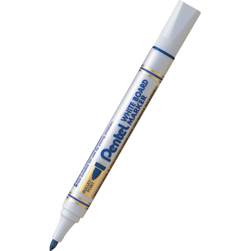 Ekonomiczny marker do białych tablic Pentel MW85-C niebieski