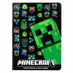 Zeszyt A5 32 kartek w kratkę KRATKA MINECRAFT dla chłopca ASTRA
