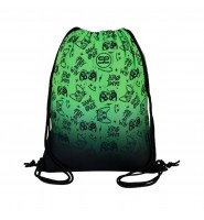 Worek na buty PAD Game Over Gradient Green ZIELONY szkolny dla chłopca CoolPack