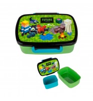 Śniadaniówka Lunchbox z ruchomą przegródką Game pixel Derform dla chłopaka chłopca