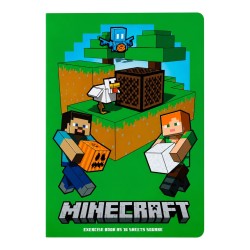 Zeszyt A5 16 kartek trzy linie DWULINIA kolorowa ASTRA Minecraft  szkolny dla chłopca