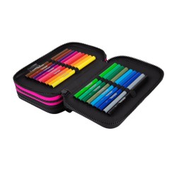 Piórnik POTRÓJNY z wyposażeniem  KAPIBARA dla dziewczynki CoolPack Jumper 3